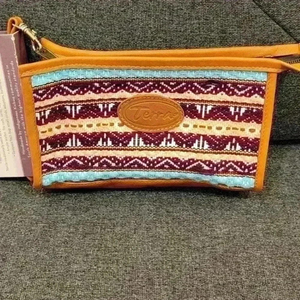Terra natural designs leather clutch